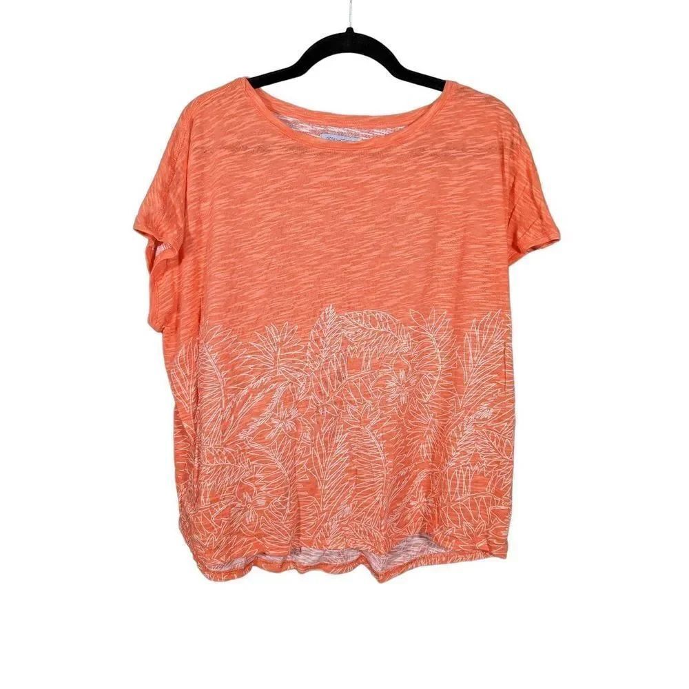 Ocean + Coast Short Sleeves Coral Women's T-Shirt XL